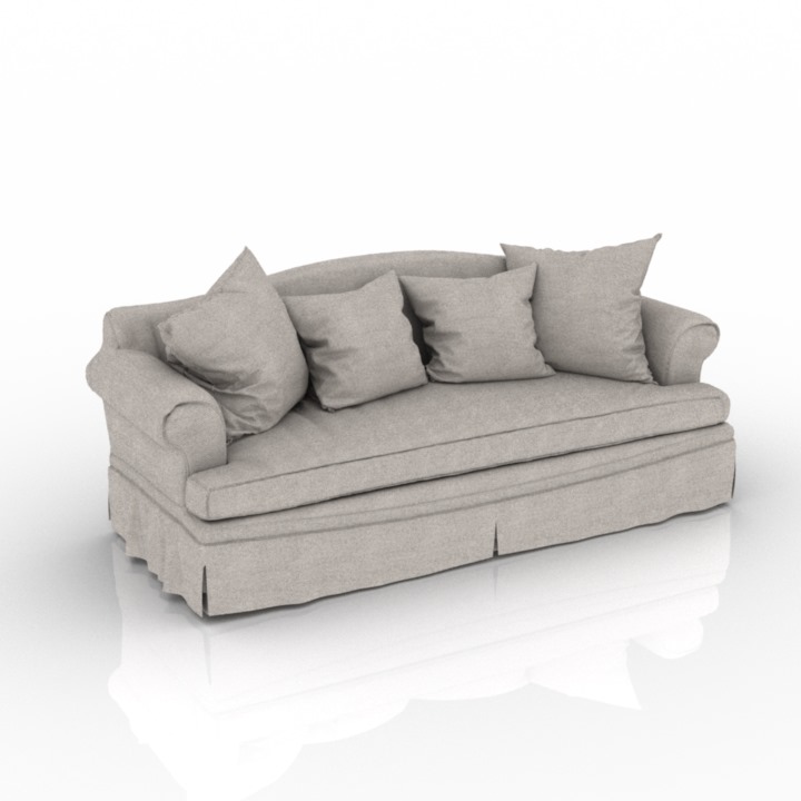 One World TW TW7010 Sofa 3d model