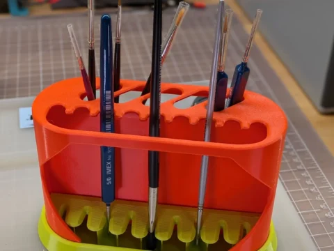 Paint Brush Rack - Large 3d model