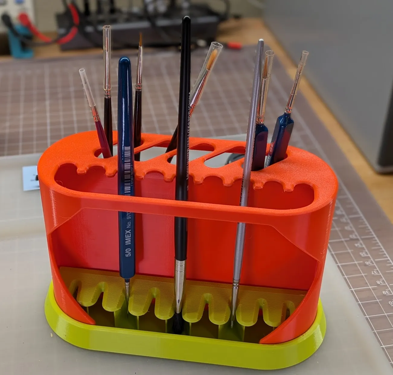 Paint Brush Rack - Large 3d model