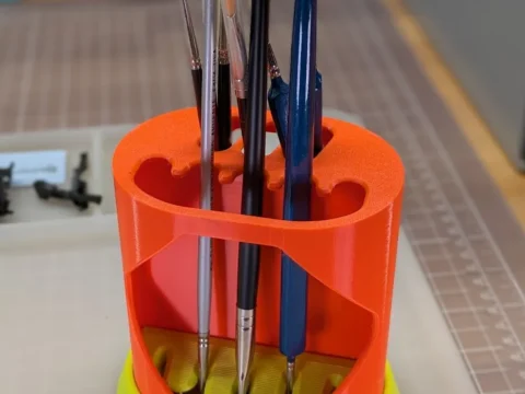 Paint Brush Rack - Small 3d model