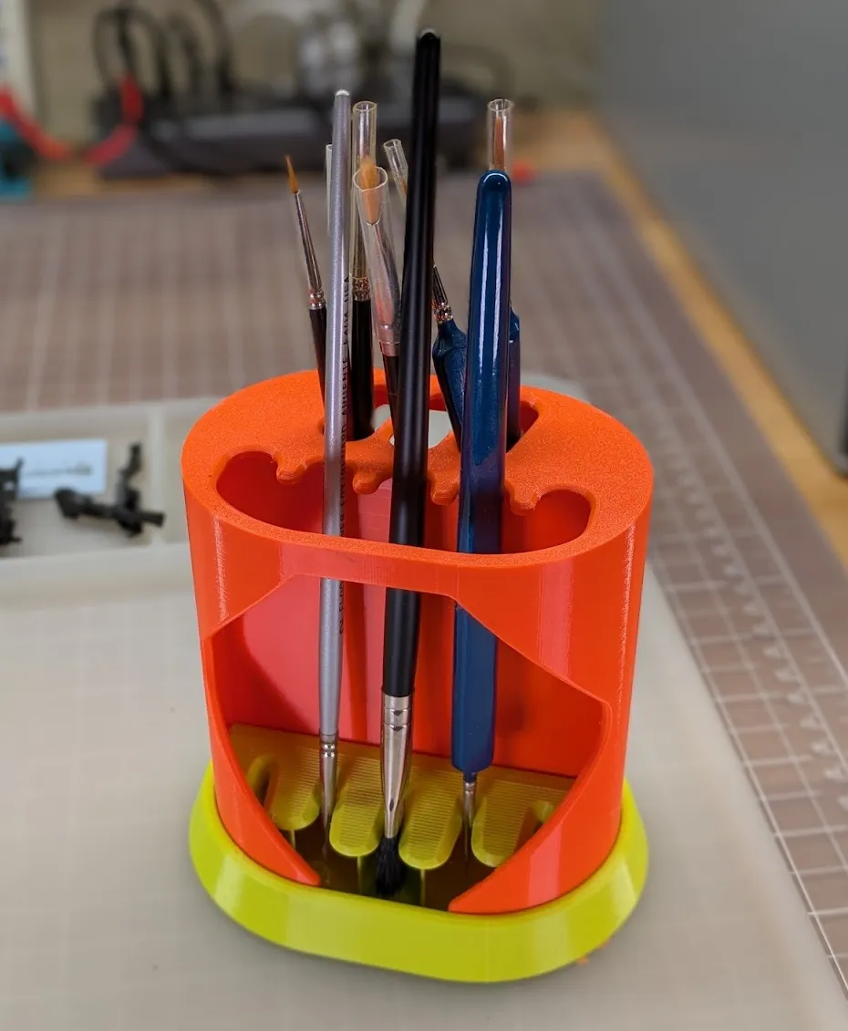 Paint Brush Rack - Small 3d model