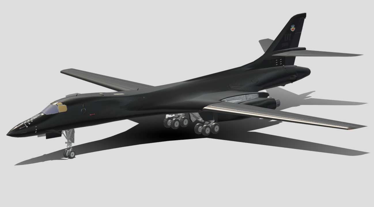 Rockwell B-1B Lancer Strategic Bomber Aircraft 3d model