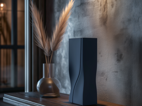 Shadowline Vase for Modern Minimalist Home Decor 3d model