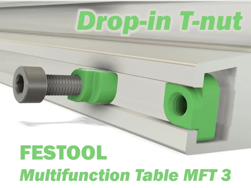 T-nut drop-in for Festool workbench MFT 3d model