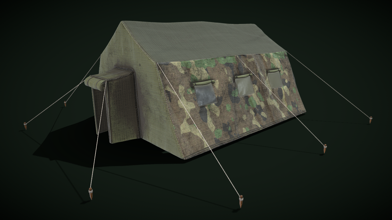 Tent Military 3d model