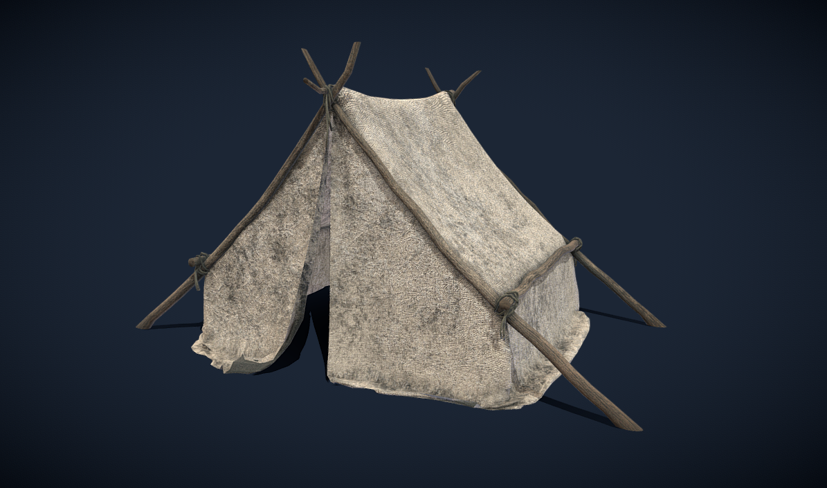 Tent Tribal Guard 3d model