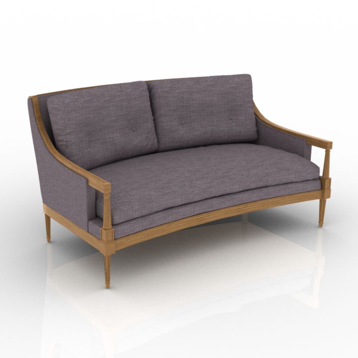 Vintage Sofa Cesar 3d model