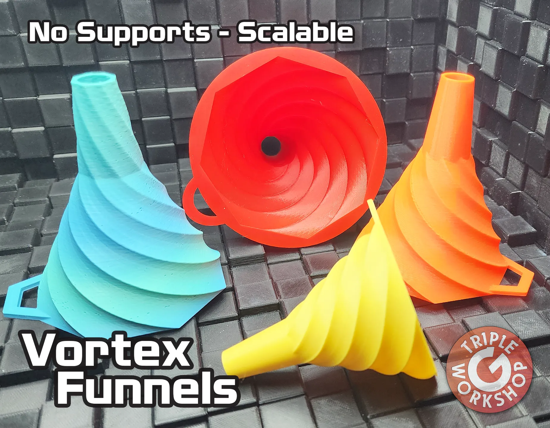 Vortex Funnels 3d model