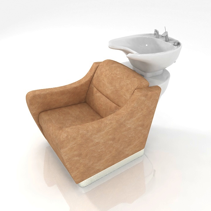 Washing a hairdresser with an armchair Lavaggi 3d model