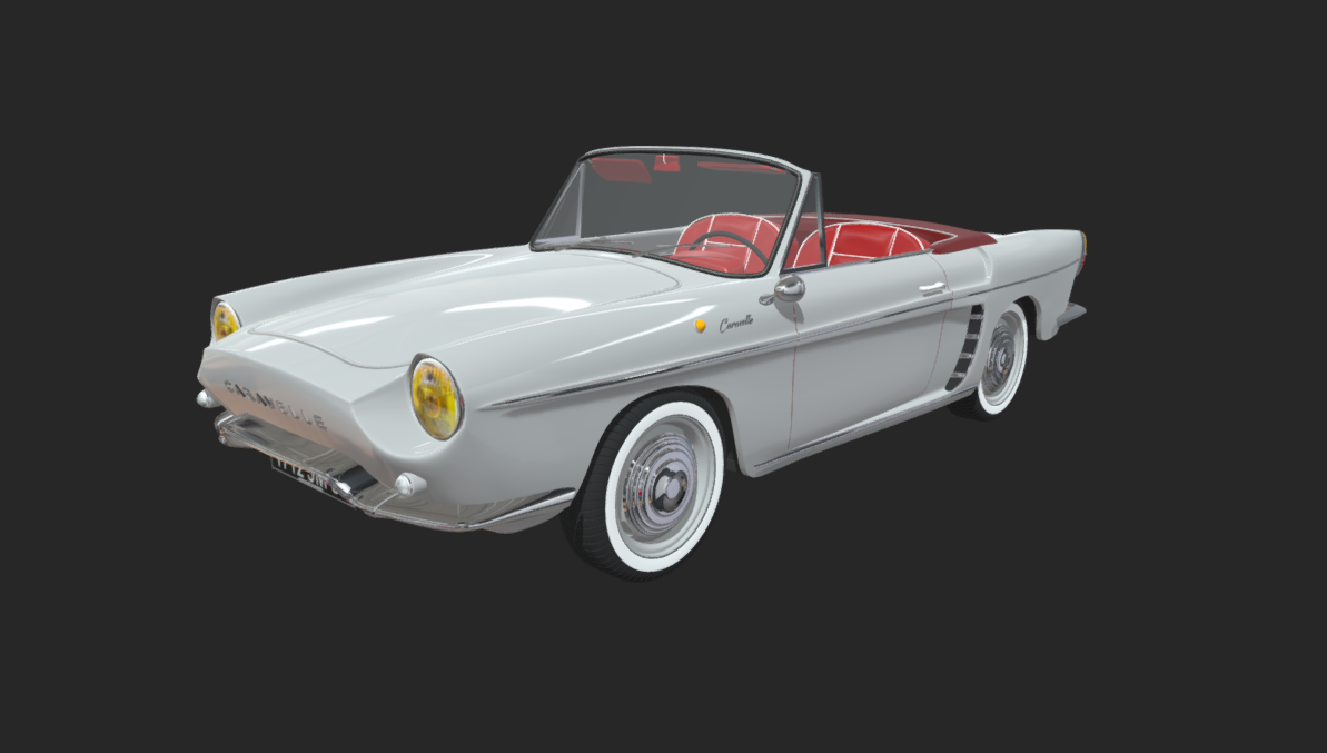 renault floride Caravelle 3d model