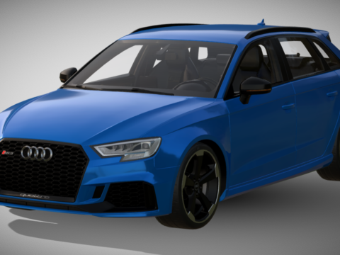 2018 Audi RS3 Sportback 3d model