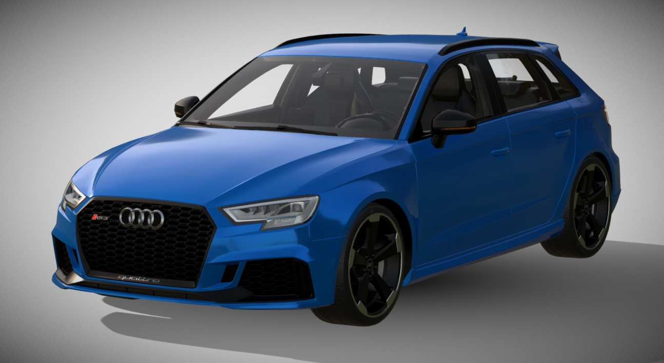 2018 Audi RS3 Sportback 3d model
