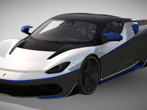 2020 Pininfarina Battista Anniversario edition 3d model