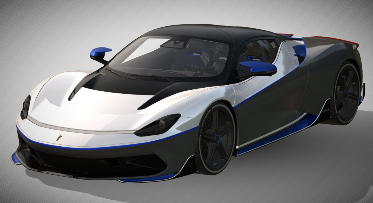 2020 Pininfarina Battista Anniversario edition 3d model