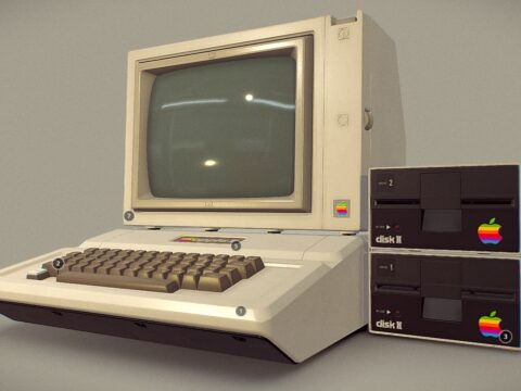 Apple II Computer 3d model