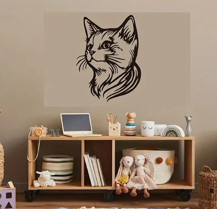 Charming Cat Wall Art 3d model
