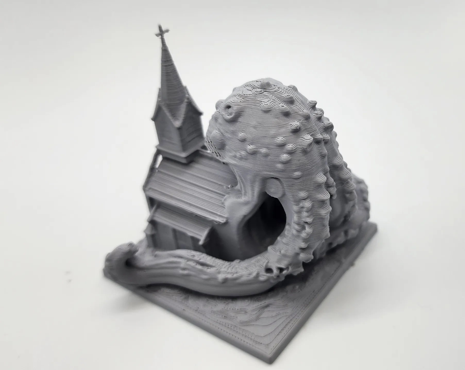 Cosmic Horror eating a Church Miniature2 3d model