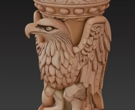 Cup with Eagle 3d model