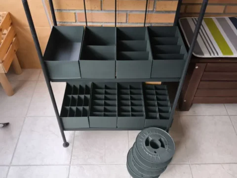 Drawer organizer assorted boxes 3d model