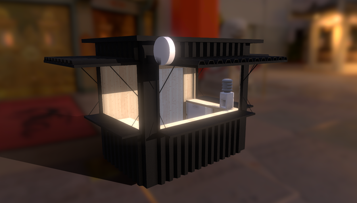 Drink Booth 3d model