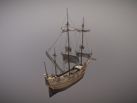 Dutch ship 3d model