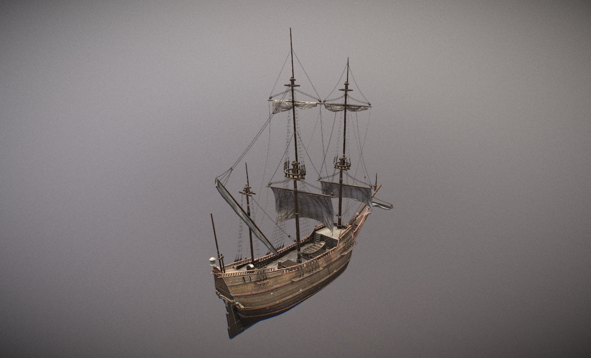 Dutch ship 3d model
