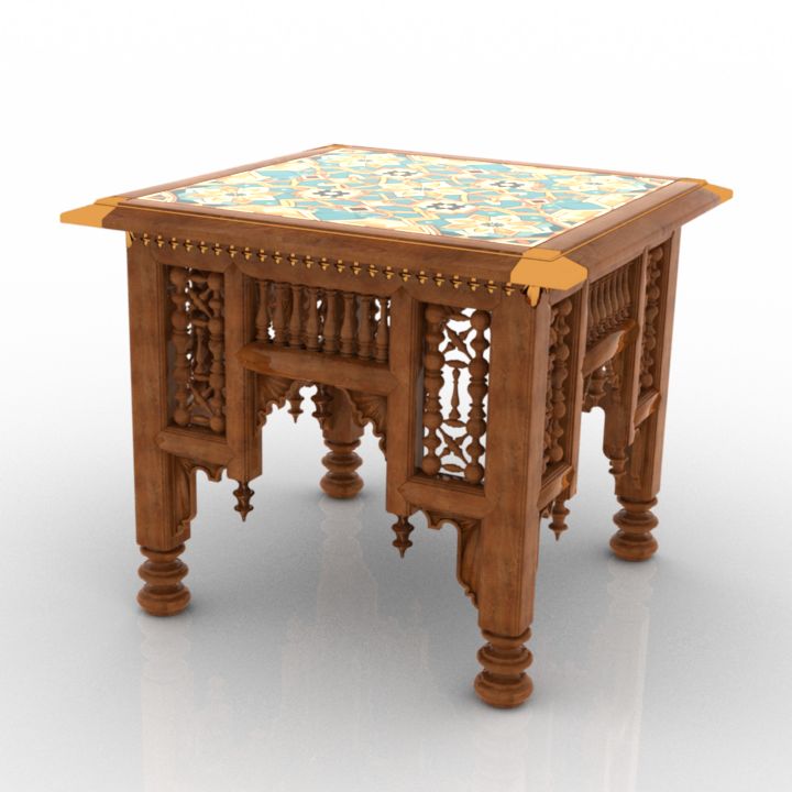 Egyptian Table 3d model