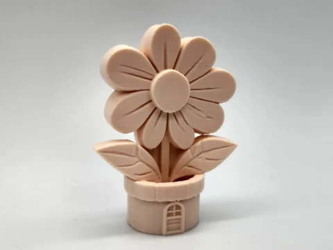 Flower Pot House miniature 3d model