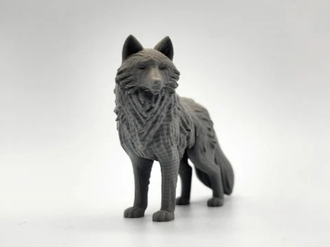 Fluffy Timberwolf Figure 3d model