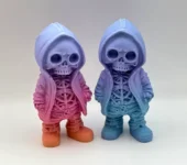Funky Skeleton Figure in Hoodie 3d model