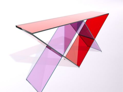 GlassItalia XX Glass Table 3d model