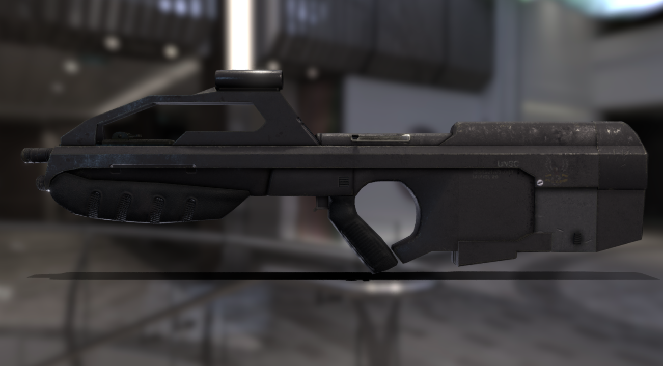 Halo MA2B Assault Rifle 3d model
