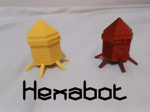 Hexabot - A cute robot friend 3d model