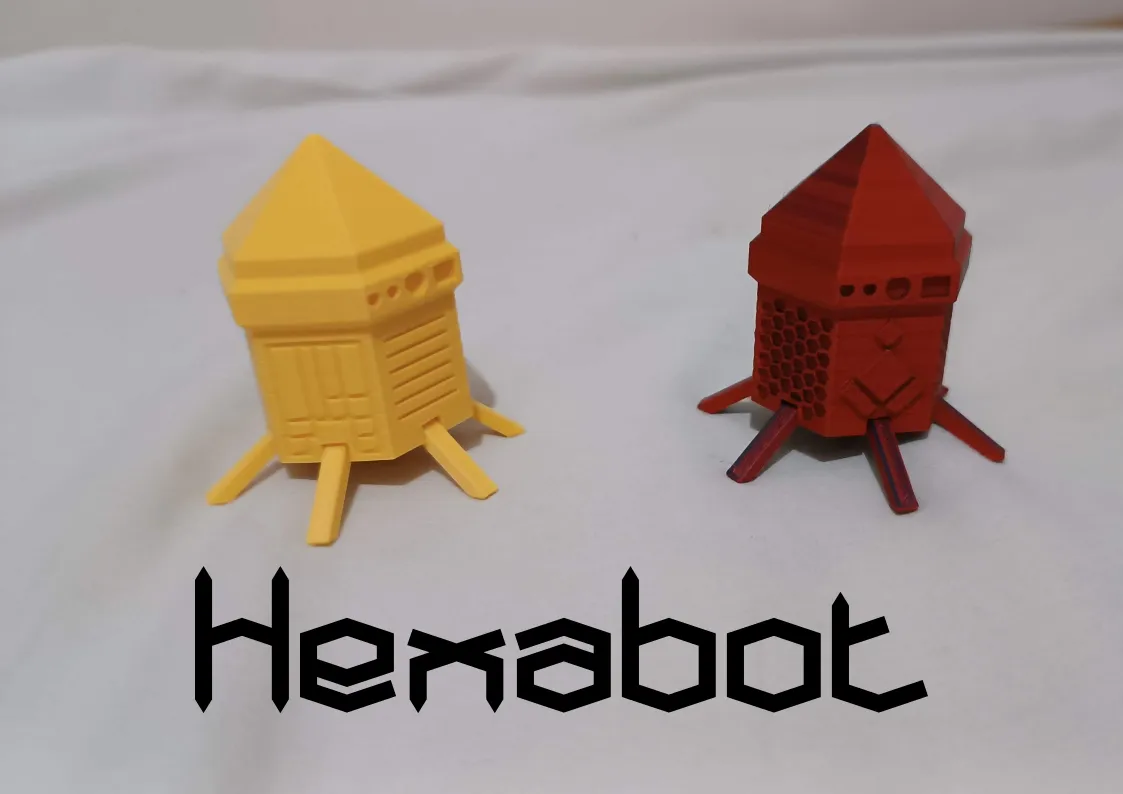 Hexabot - A cute robot friend 3d model