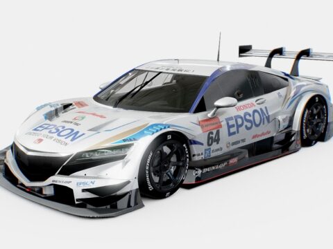 Honda NSX GT GT500 2017 3d model