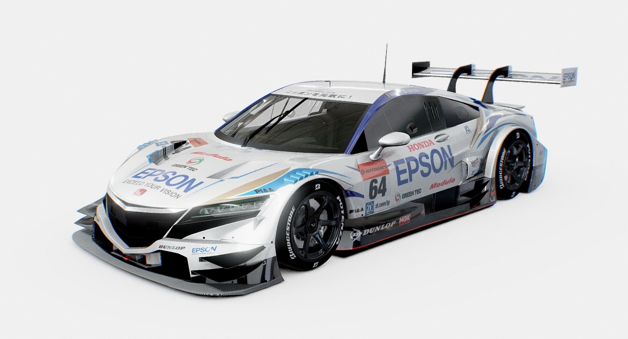 Honda NSX GT GT500 2017 3d model