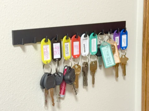 Key Chain Holder Rack Hooks 3d model