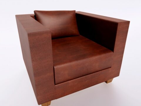 Leather Armchair 3d model