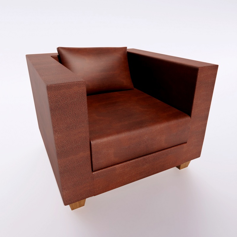 Leather Armchair 3d model
