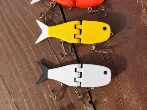 Mini Glide Bait fishing lure 3d model