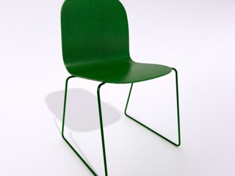 Muuto - VISU Sled Base Chair 3d model