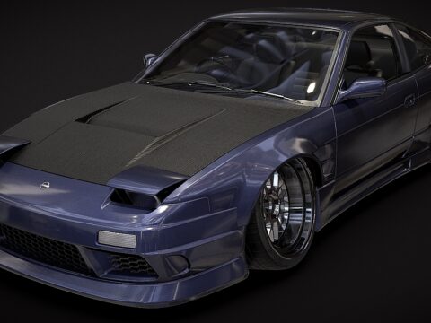 NISSAN 180SX 3d model