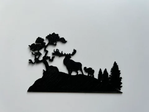 Nature Landscape Wall Art 3d model