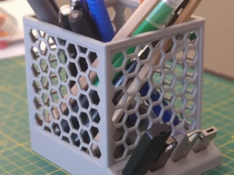 Pen and Usb Holder 3d model