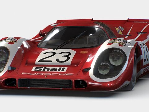 Porsche 917k LM Red 3d model
