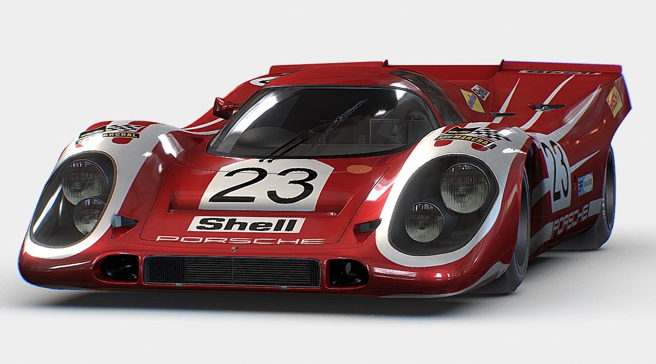 Porsche 917k LM Red 3d model