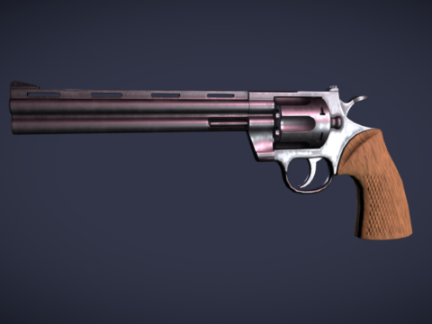 Pythonlike Revolver 3d model