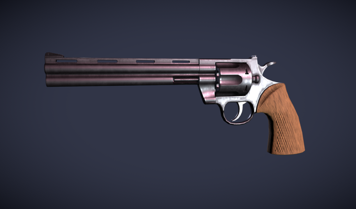Pythonlike Revolver 3d model