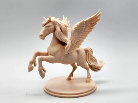 Rearing Pegasus Statue 3d model
