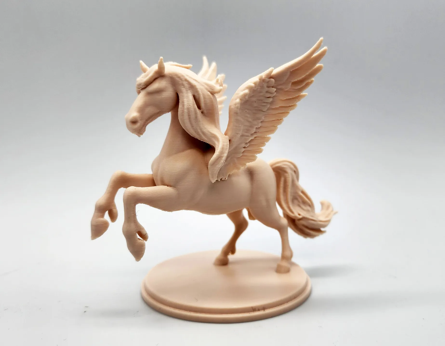 Rearing Pegasus Statue 3d model